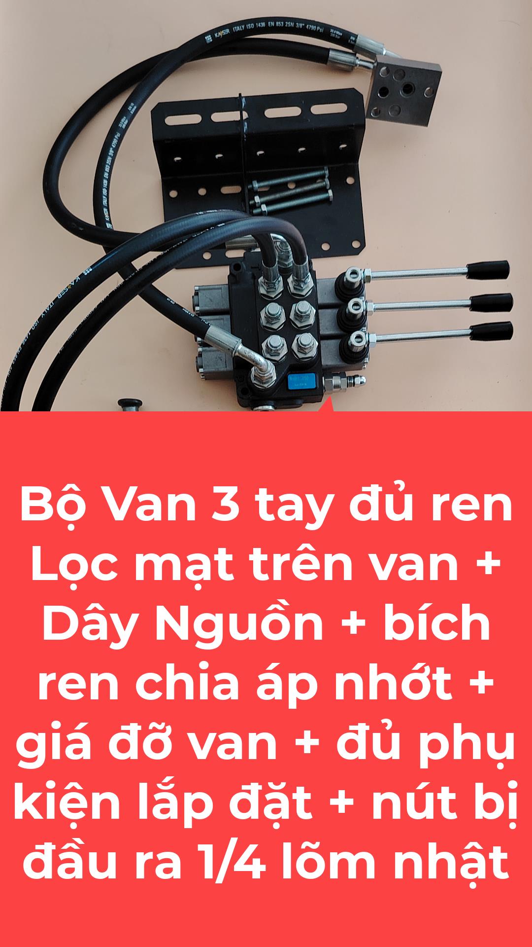 Bộ van 3 tay có lọc mạt KTM - đủ phụ kiện lắp - Ko xylanh\